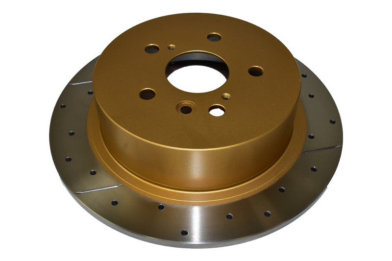 DBA Street Slot&Drill Rotors - DBA 08-13 Toyota Highlander Rear Drilled & Slotted Street Series Rotor