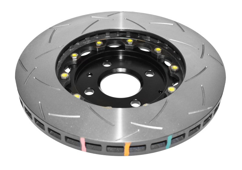 DBA 5000 Series Slotted Rotors - DBA 2012 Lotus Exige Front Slotted 5000 Series 2 Piece Rotor Assembled w/ Black Hat