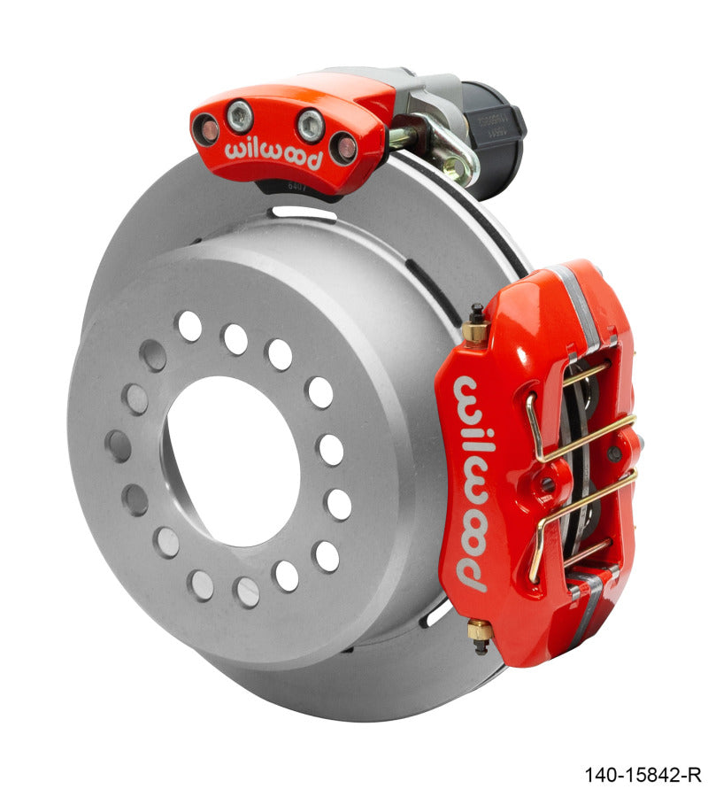 WIL Dynapro Brake Kit - Wilwood EPB/FDP-LP Rear Kit 11in. Big Ford - Red