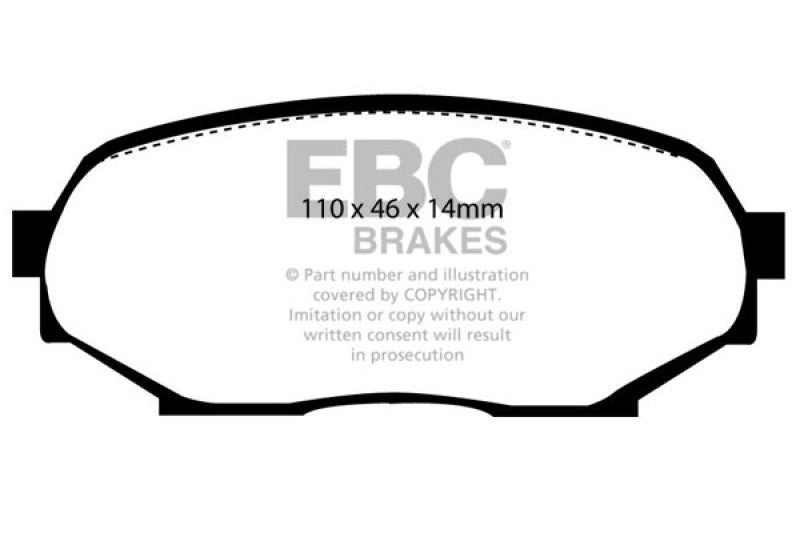 EBC Greenstuff Brake Pad Sets - EBC 90-93 Geo Storm 1.6 Greenstuff Front Brake Pads