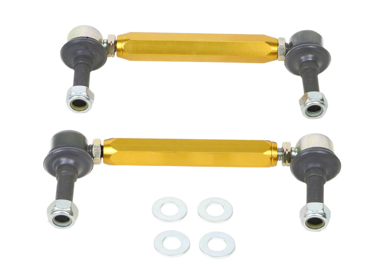 WL Sway Bar Links - Whiteline Universal Sway Bar - Link Assembly Heavy Duty 330mm-355mm Adjustable Steel Ball