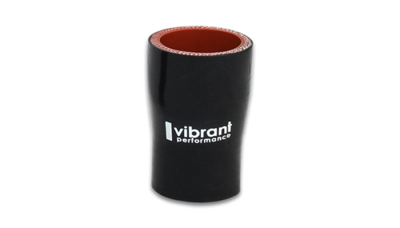 VIB 4 Ply Hoses - Vibrant 4 Ply Aramid Reducer Coupling 1.5in Inlet x 1in Outlet x 3in Length - Black