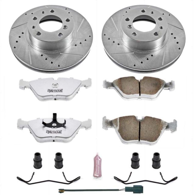 PSB Z26 Street Warrior Kit - Power Stop 94-95 BMW 540i Front Z26 Street Warrior Brake Kit