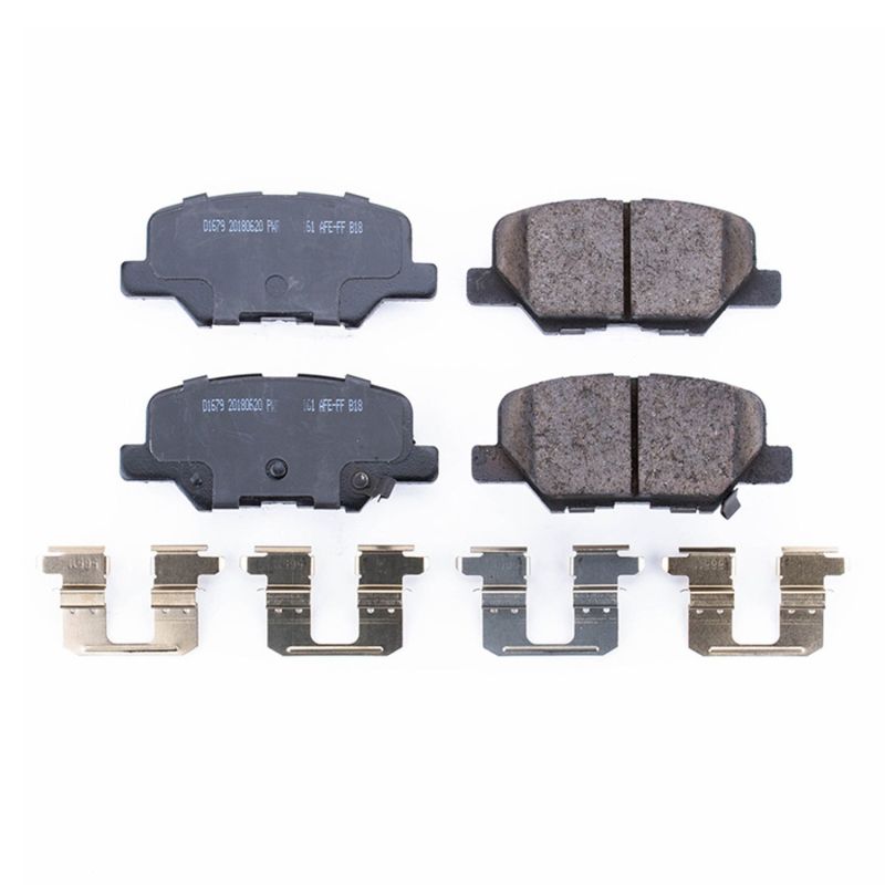 PSB Z17 Evolution Brake Pads - Power Stop 14-16 Mazda 3 Rear Z17 Evolution Ceramic Brake Pads w/Hardware