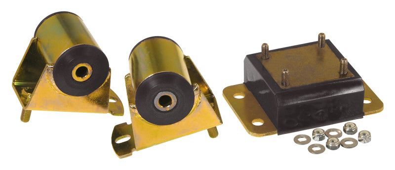 PRO Drivetrain Mounts - Blk - Prothane 97-02 Jeep TJ Drivetrain Kit - Black