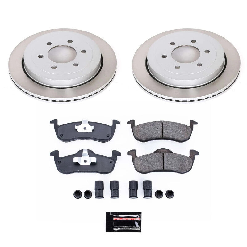 PSB Semi-Coated Rotor Kits - Power Stop 07-17 Lincoln Navigator Rear Semi-Coated Rotor Kit