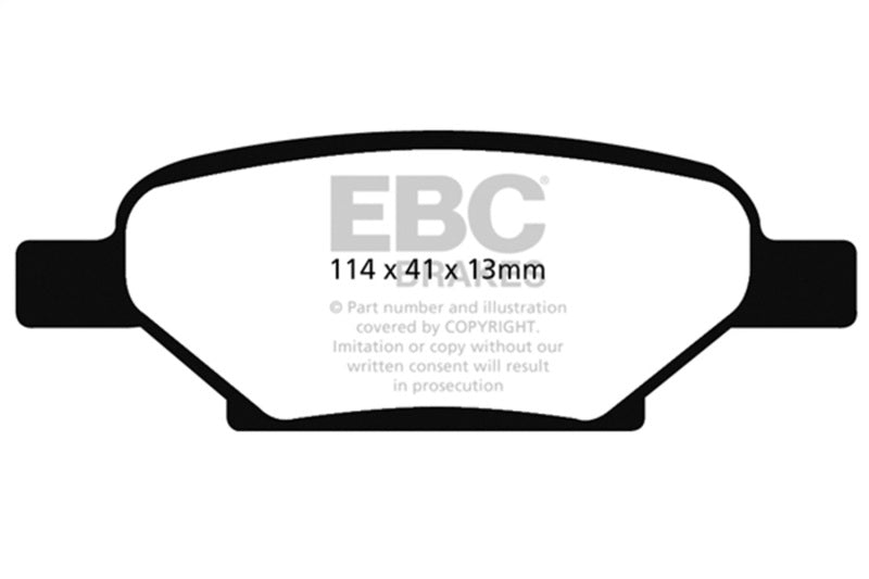 EBC Greenstuff Brake Pad Sets - EBC 04-06 Chevrolet Cobalt 2.0 Supercharged Greenstuff Rear Brake Pads