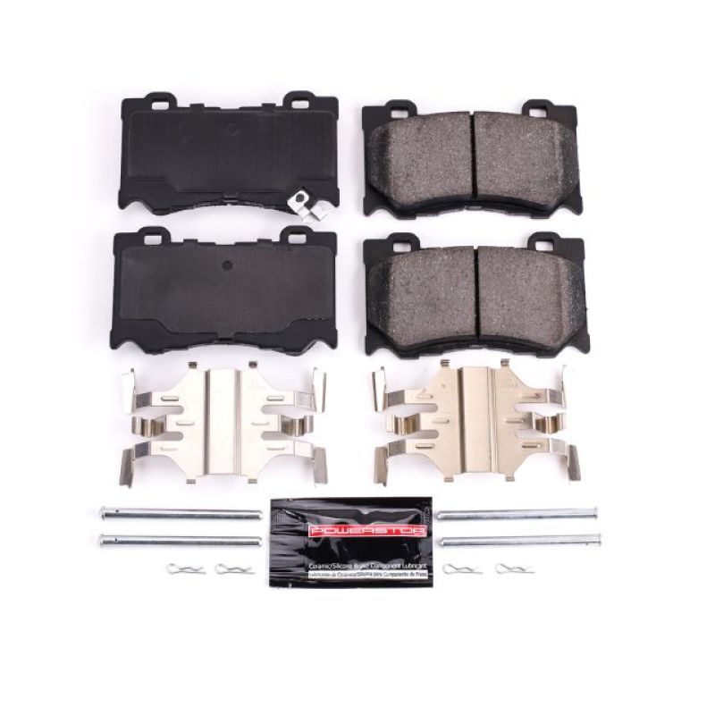 PSB Z23 Evolution Brake Pads - Power Stop 09-13 Infiniti FX50 Front Z23 Evolution Sport Brake Pads w/Hardware