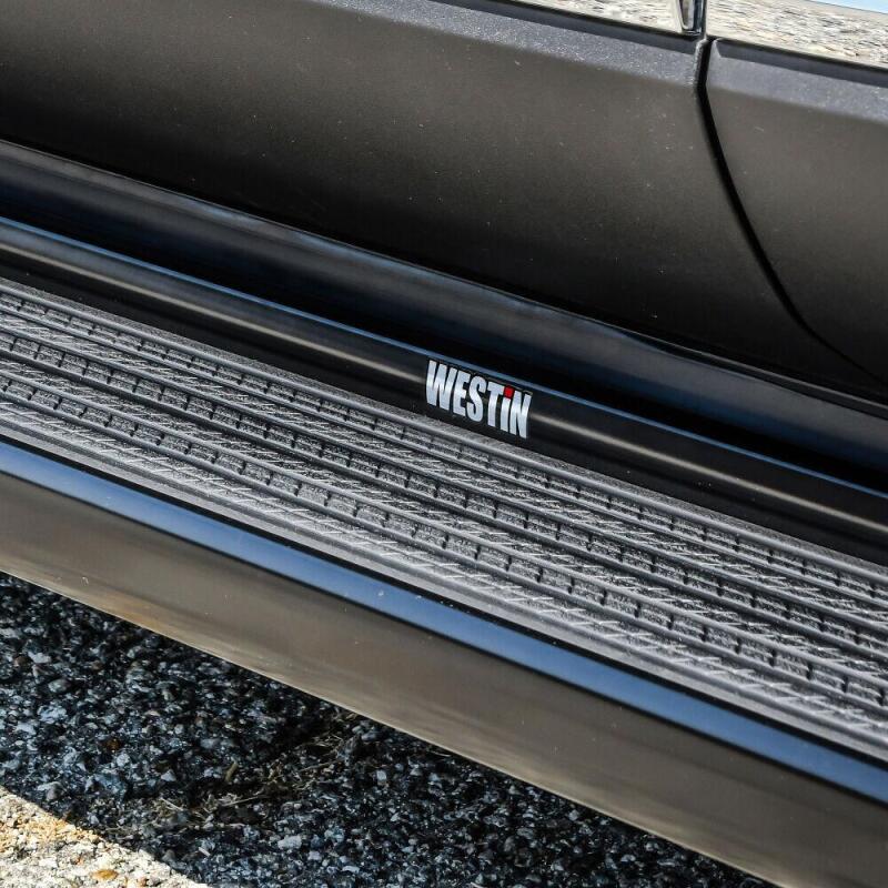 WES Running Boards - Sure-Grip - Westin SG6 Black Aluminum Running Boards 79 in