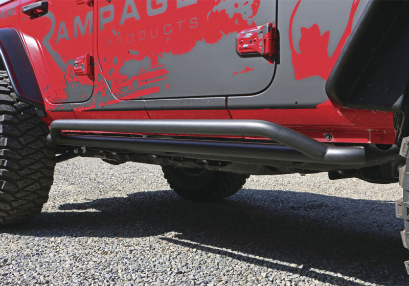 RAM Slimline Side Bars - Rampage 2018-2019 Jeep Wrangler(JL) Sport 2-Door Slim Line Step - Black