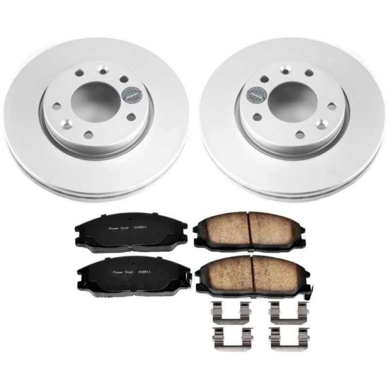 PSB Z17 Evolution Coated Kit - Power Stop 02-04 Kia Sedona Front Z17 Evolution Geomet Coated Brake Kit