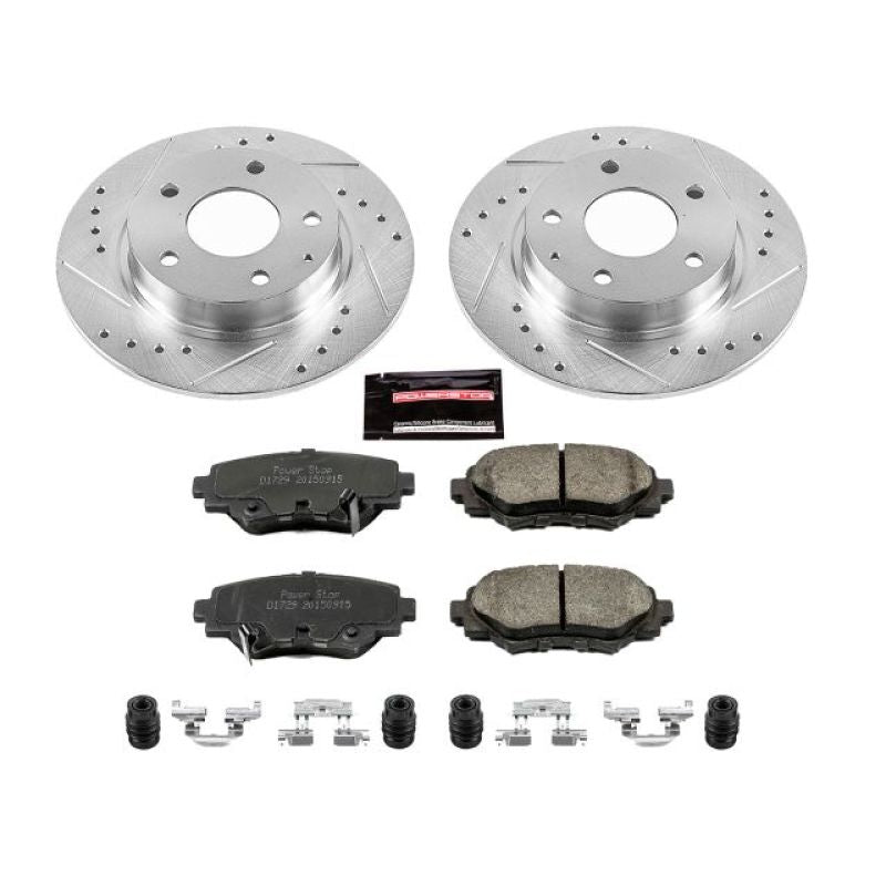 PSB Z23 Evolution Kit - Power Stop 14-16 Mazda 3 Rear Z23 Evolution Sport Brake Kit