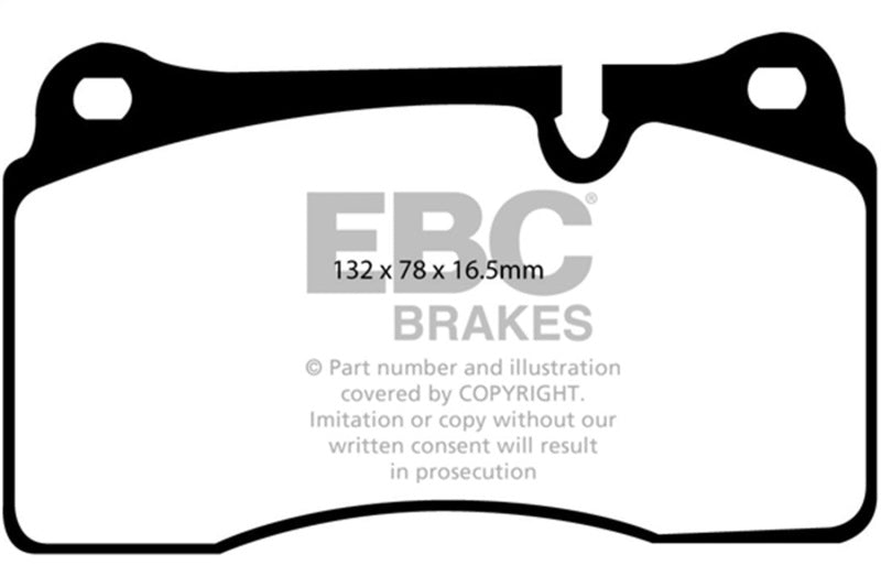 EBC Yellowstuff Brake Pad Sets - EBC 05-09 Land Rover Range Rover 4.2 Supercharged Yellowstuff Front Brake Pads