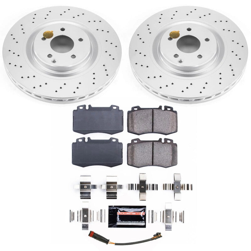 PSB Z23 Evolution Coated Kit - Power Stop 07-10 Mercedes-Benz SLK55 AMG Front Z23 Coated Brake Kit