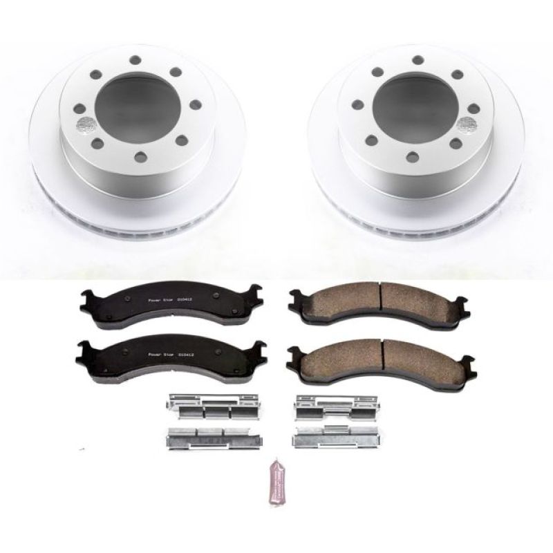 PSB Z17 Evolution Coated Kit - Power Stop 00-02 Dodge Ram 2500 Front Z17 Evolution Geomet Coated Brake Kit