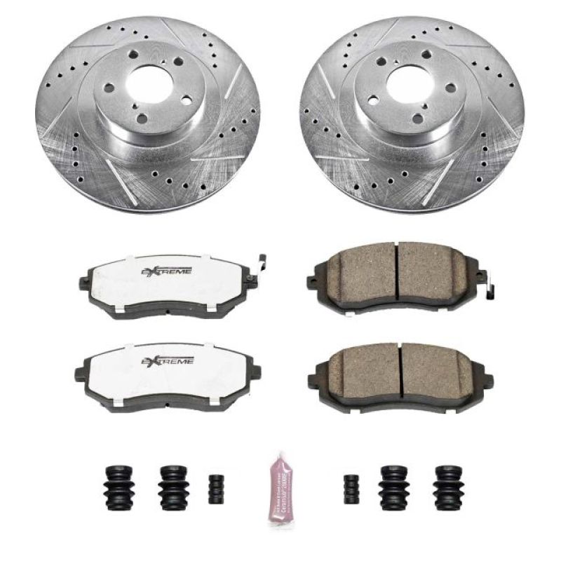 PSB Z26 Street Warrior Kit - Power Stop 05-06 Saab 9-2X Front Z26 Street Warrior Brake Kit