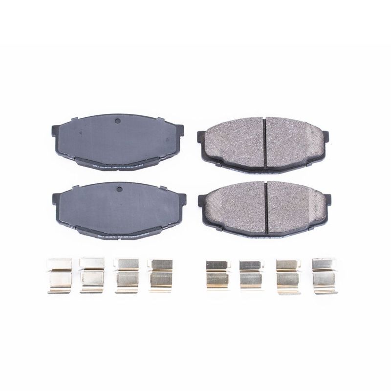 PSB Z17 Evolution Brake Pads - Power Stop 87-95 Toyota Pickup Front Z17 Evolution Ceramic Brake Pads w/Hardware
