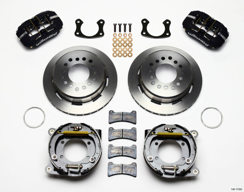 WIL Dynapro Brake Kit - Wilwood Dynapro Low-Profile 11.00in P-Brake Kit New Big Ford 2.50in Off Staggered Mount