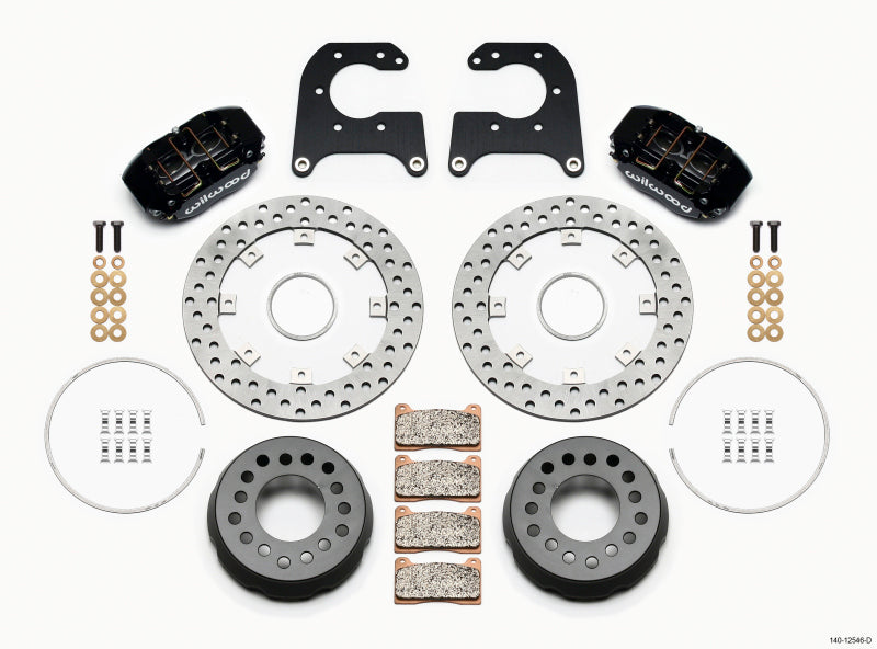 WIL Dynapro Brake Kit - Wilwood Dynapro Lug Mount Single Rear Dynamic Kit SA Drilled Big Ford New Style 2.50in Offset