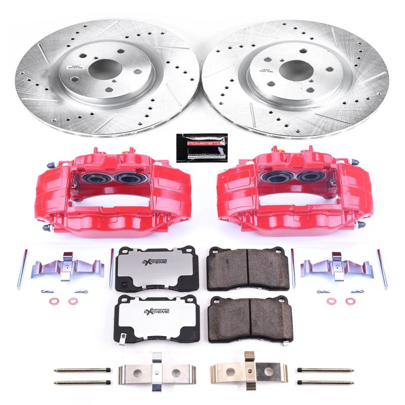 PSB Z26 Street Kit w/Cals - Power Stop 05-14 Subaru Impreza Front Z26 Street Warrior Brake Kit w/Calipers