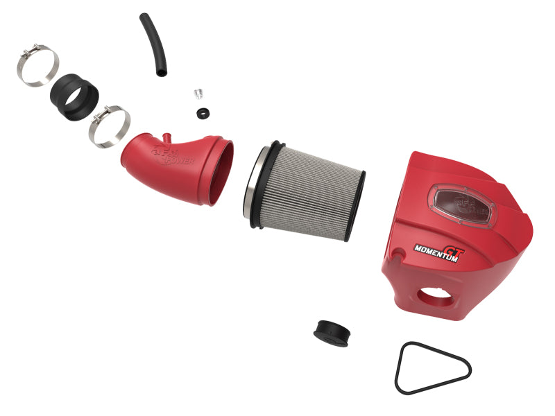AFE Momentum GT Cold Air Intakes - aFe POWER Momentum GT Limited Edition Cold Air Intake 11-17 Dodge Challenger/Charger SRT - Red