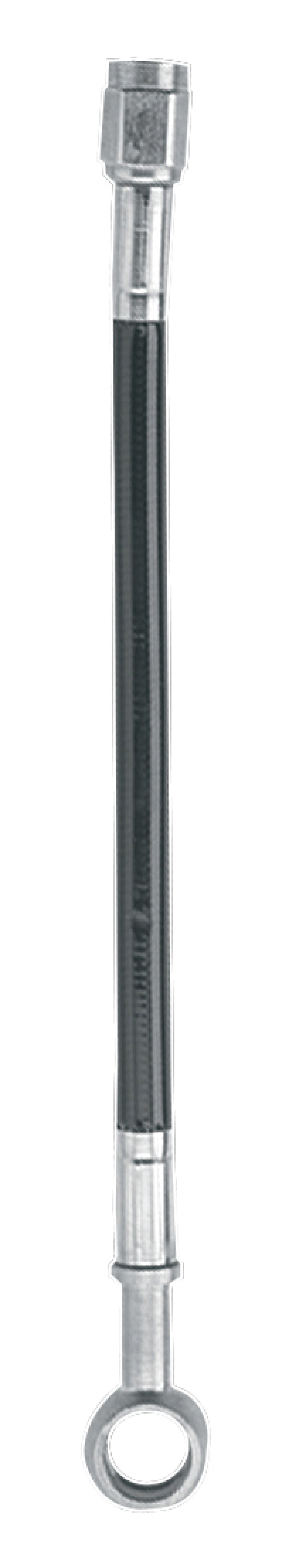 FRA Brake Lines - Fragola -3AN Black Covered Straight x 3/8 BJO 14in