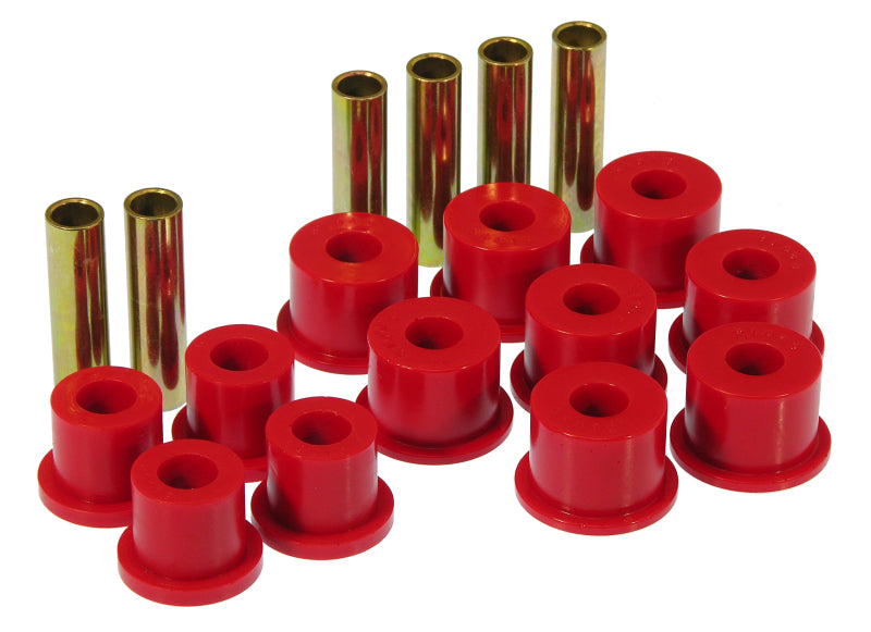 PRO Spring/Shackle Bush- Red - Prothane 88-98 GM 2/4wd Rear Spring & Shackle Bushings - Red
