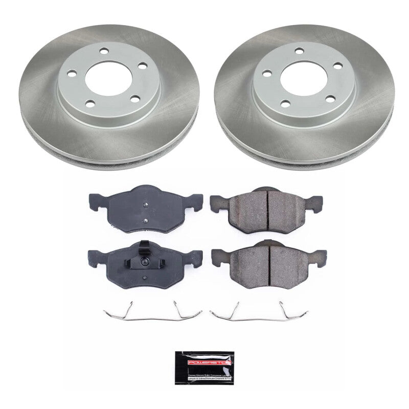 PSB Semi-Coated Rotor Kits - Power Stop 05-07 Mercury Mariner Front Semi-Coated Rotor Kit