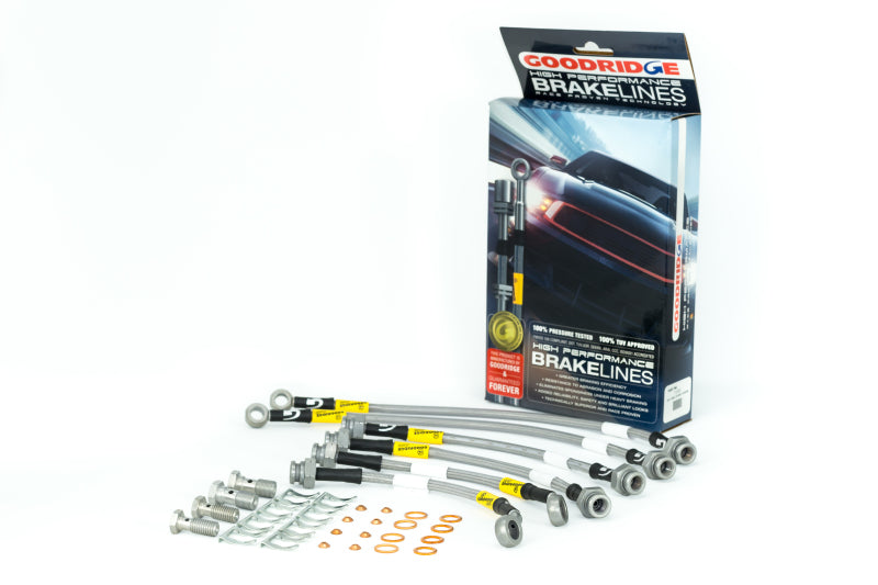GR G-Stop Brake Line Kits - Goodridge 08-10 Chevy Cobalt SS Models w/ Brembo Calipers Stainless Steel Brake Lines Kit
