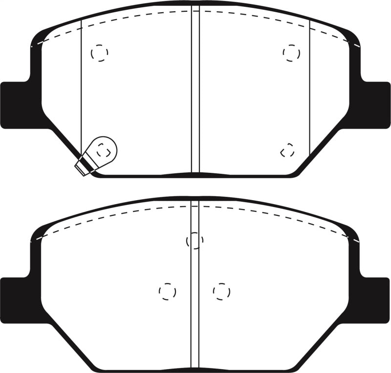EBC Bluestuff Brake Pad Sets - EBC 2015+ Chevrolet Camaro 3.6L Bluestuff Front Brake Pads