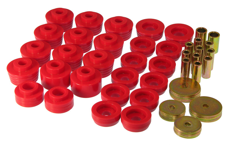 PRO Body/Subframe Bush - Red - Prothane 78-88 GM Various Body Mount Kit - Red