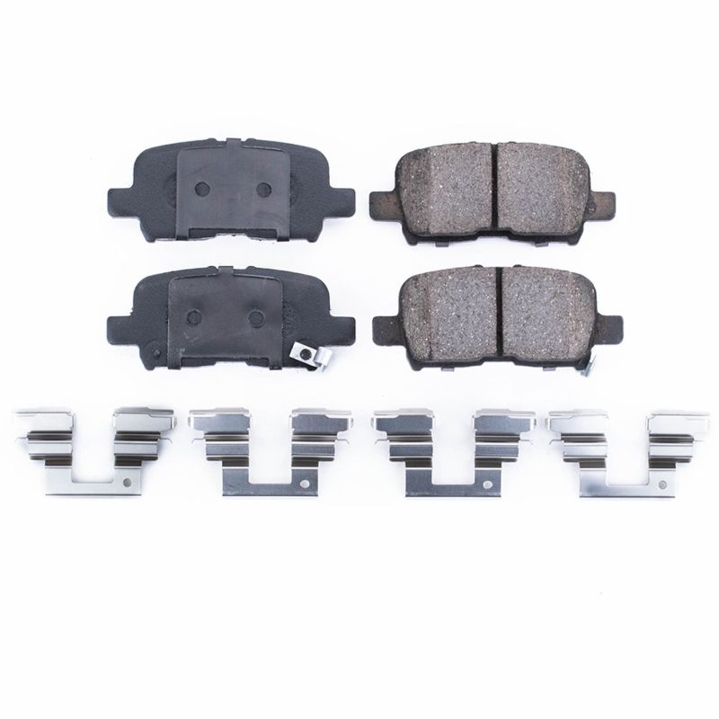 PSB Z17 Evolution Brake Pads - Power Stop 01-06 Acura MDX Rear Z17 Evolution Ceramic Brake Pads w/Hardware