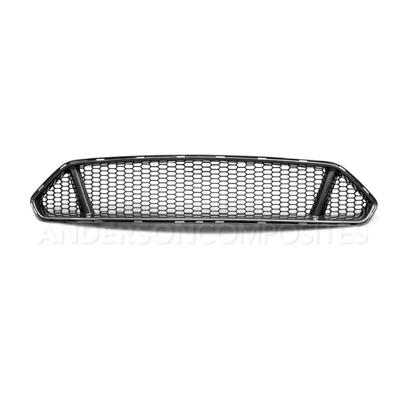 AND Front Grilles - Anderson Composites 2018 Ford Mustang Type-GT Carbon Fiber Upper Grille