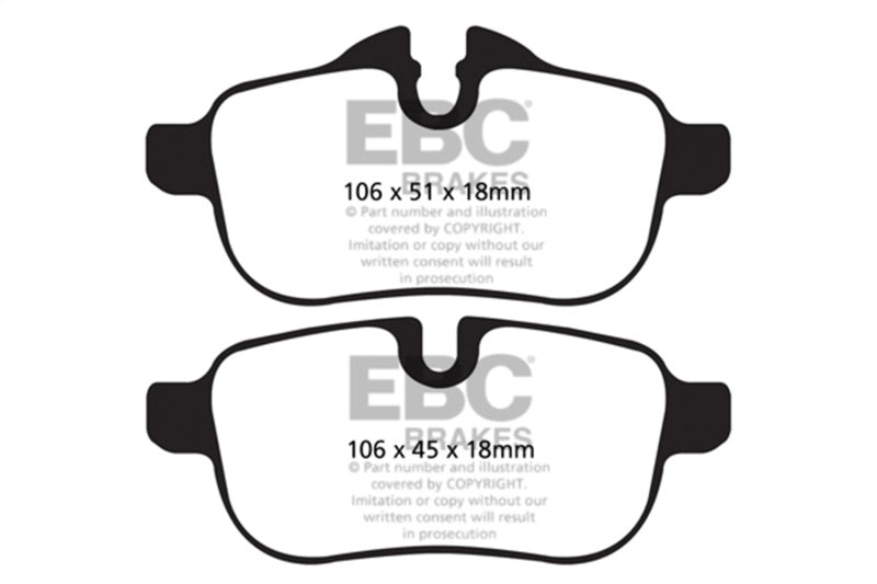 EBC Bluestuff Brake Pad Sets - EBC 09-10 BMW Z4 E89 Bluestuff Rear Brake Pads