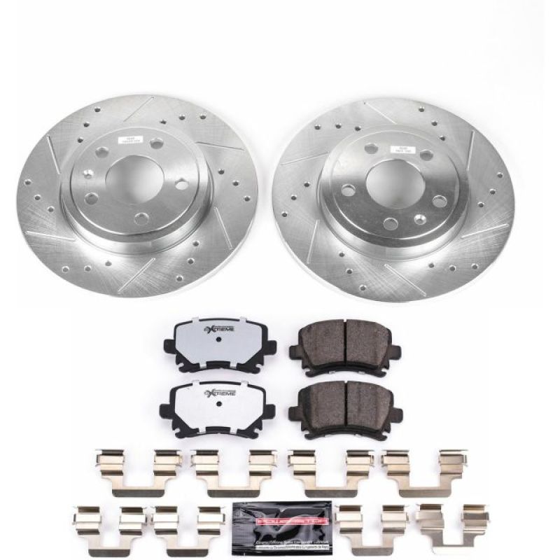 PSB Z26 Street Warrior Kit - Power Stop 05-09 Audi A4 Rear Z26 Street Warrior Brake Kit