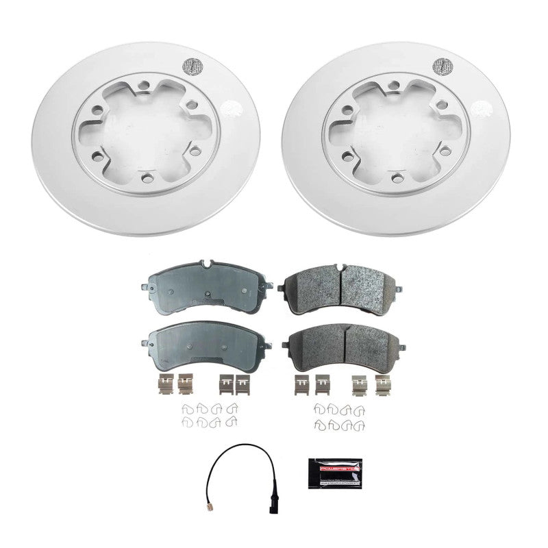 PSB Z17 Evolution Coated Kit - Power Stop 2021 Ford Transit-150 Rear Z17 Coated Brake Kit