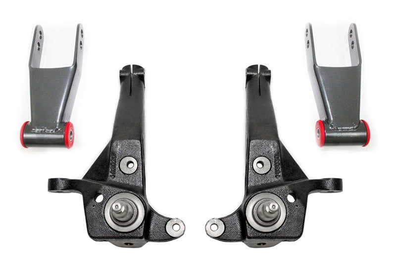 MXT Lift Spindles - MaxTrac 98-00 Ford Ranger 2WD w/Coil Susp. (Non Stabilitrak) 4in/2in Spindle Lift Kit