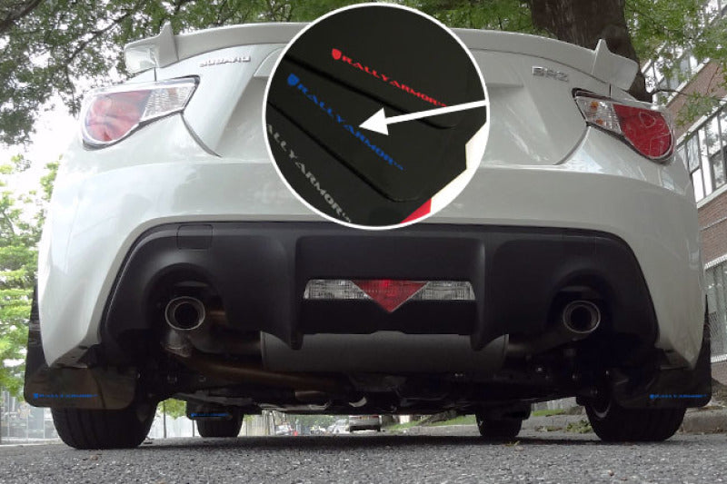 RAL UR Blk Flap/Blue Logo - Rally Armor 13-17 Subaru BRZ/Toyota FR-S Black UR Mud Flap w/Blue Logo