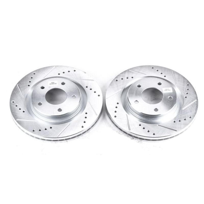 PSB Evolution Drill/Slot Rotor - Power Stop 11-17 Nissan Juke Front Evolution Drilled & Slotted Rotors - Pair