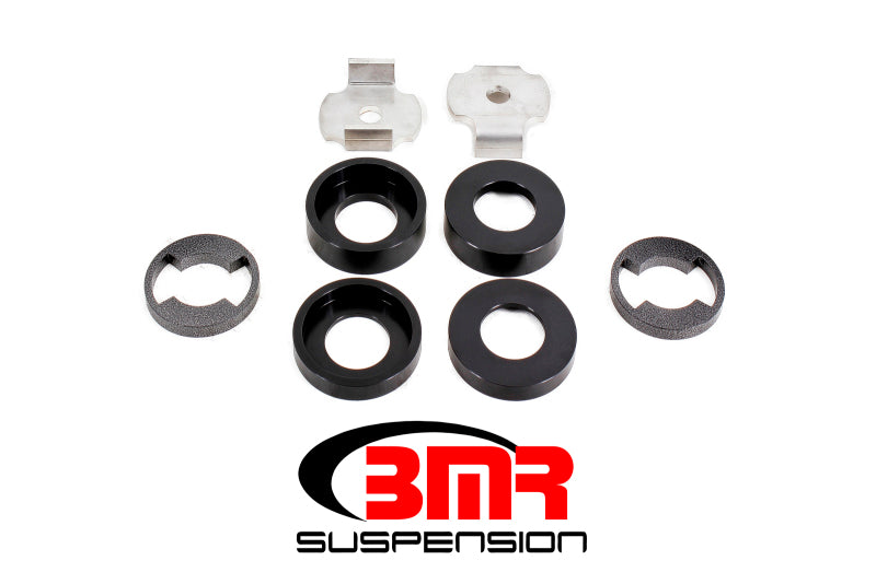 BMR Cradle Braces - BMR 15-17 S550 Mustang Cradle Bushing Lockout Kit Level 1 - Black