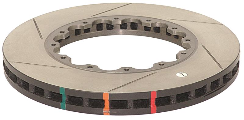 DBA 5000 Slot&Drill Rotors - DBA 00-05 Mitsubishi Evo V/VI/VII/VIII / 06-08 Evo IX Front Drilled & Slotted 5000 Series Brembo Onl