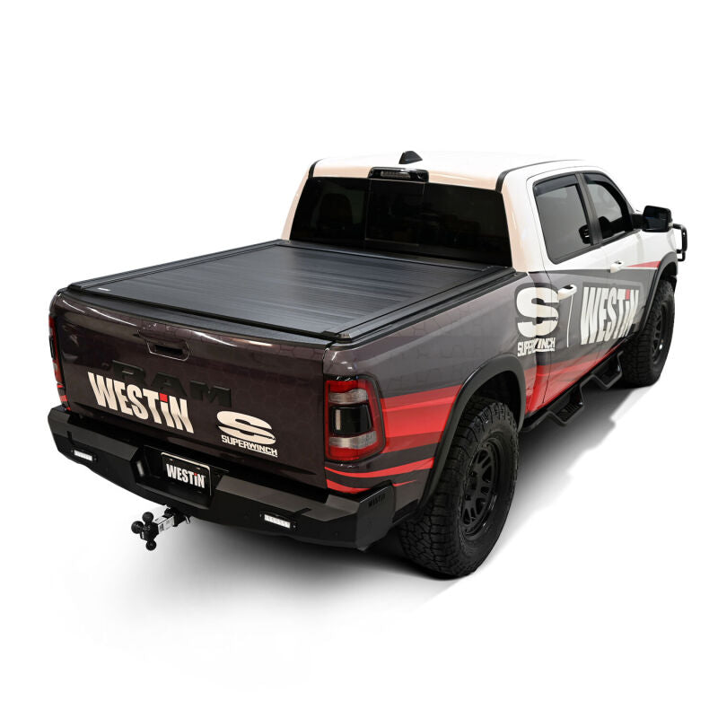 WES Electric Retractable Tonneau - Westin 19-26 RAM 1500 New Body 5ft 7in. (67in) Bed Electric Retractable Tonneau Cover - Black
