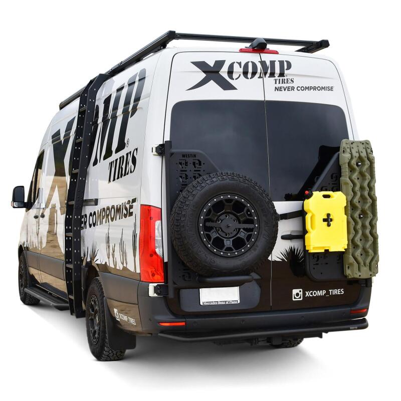 WES XTS Bumpers - Westin 19-24 Mercedes-Benz Sprinter Accessory Carrier For XTS - Rear Driver Side - Textured Black