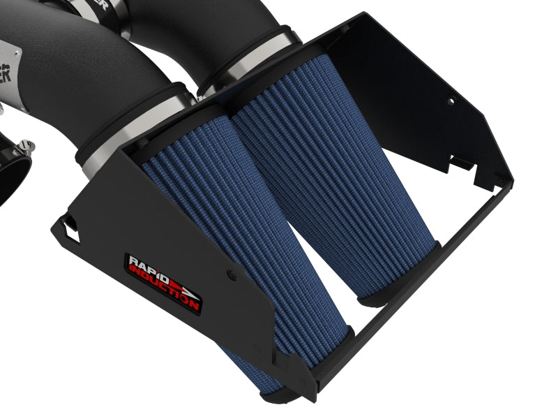 AFE Rapid Induction Stage-2 Cold Air Intakes - aFe Rapid Induction Pro 5R Cold Air Intake System 21-22 Ford F-150 Raptor V6-3.5L (tt)