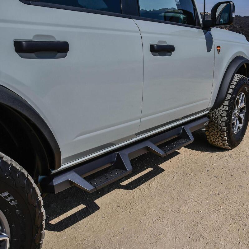 WES Nerf Bars - HDX Drop - Westin/HDX 2021+ Ford Bronco Drop Nerf Step Bars - Textured Black
