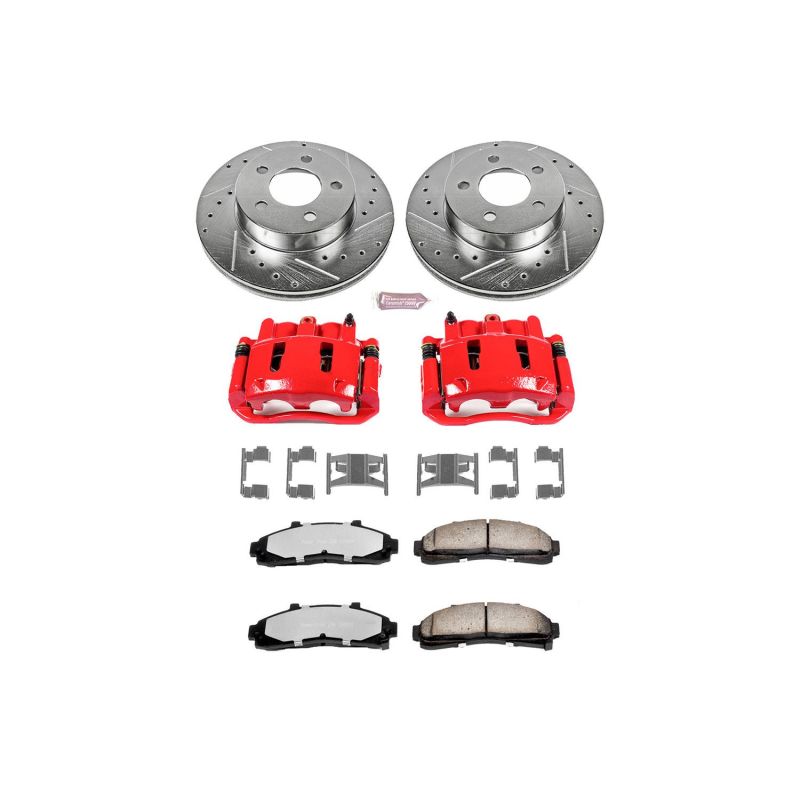 PSB Z36 Truck & Tow Kit w/Cals - Power Stop 95-01 Ford Explorer Front Z36 Truck & Tow Brake Kit w/Calipers