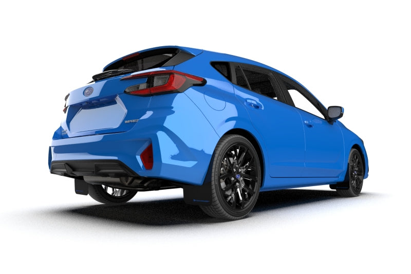 RAL UR Blk Flap/Grey Logo - Rally Armor 24-26 Subaru Impreza Black UR Mud Flap w/ Grey Logo