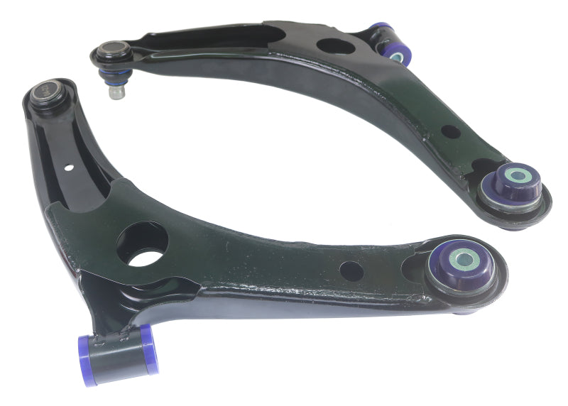 SPR Control Arms - Front - SuperPro 2008 Mitsubishi Lancer GTS Front Lower Control Arm Set w/ Bushings - w/ Positive Caster