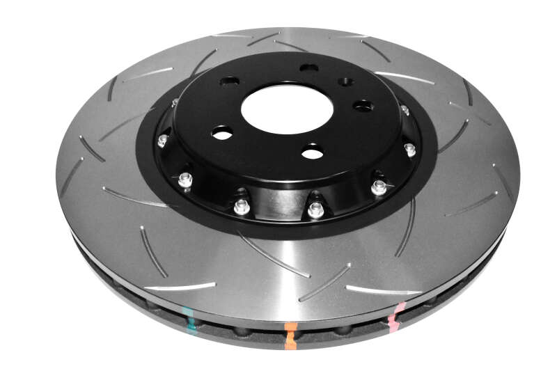 DBA 5000 Series Slotted Rings - DBA 10-12 Audi S4 Front 5000 Series Slotted Rotor w/Black Hat