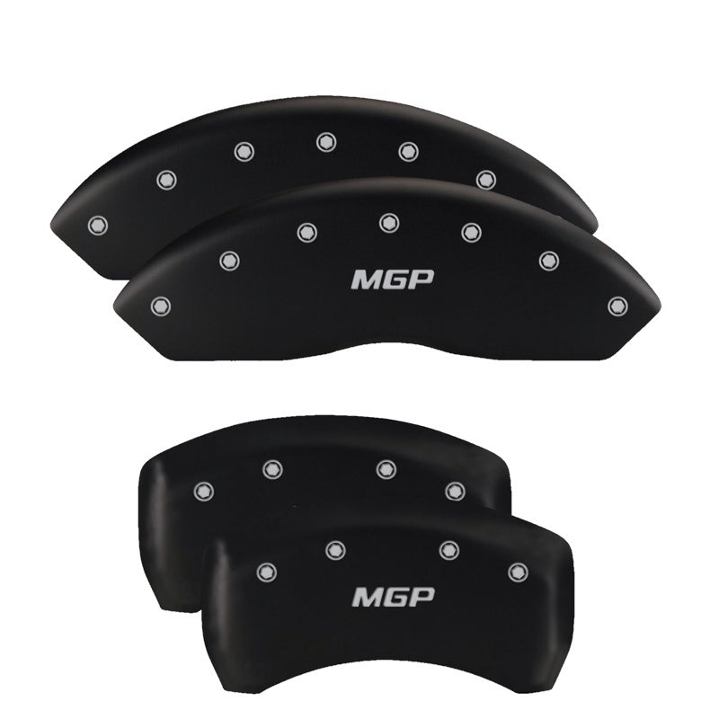 MGP Caliper Covers 4 Standard - MGP 4 Caliper Covers Engraved Front & Rear MGP Matte Black finish silver ch